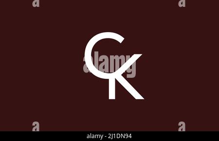 Alphabet letters Initials Monogram logo cK, KC, C and K Stock Vector