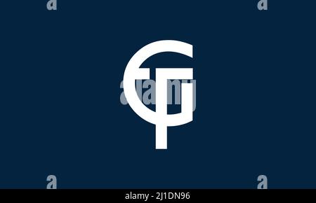 Alphabet letters Initials Monogram logo GT, TG, G and T Stock Vector