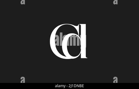 Alphabet letters Initials Monogram logo CD, DC, C and D Stock Vector