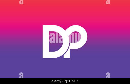 Alphabet letters Initials Monogram logo DP, PD, D and P Stock Vector