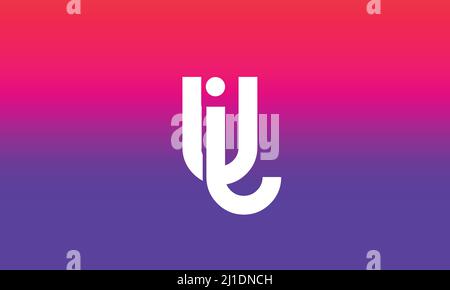 Alphabet letters Initials Monogram logo UJ, JU, U and J Stock Vector