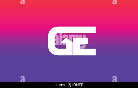 Alphabet letters Initials Monogram logo GE, EG, G and E Stock Vector