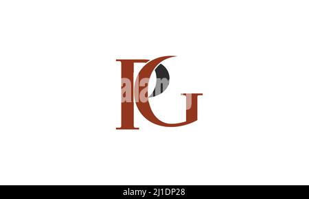 Alphabet letters Initials Monogram logo PG, GP, P and G Stock Vector