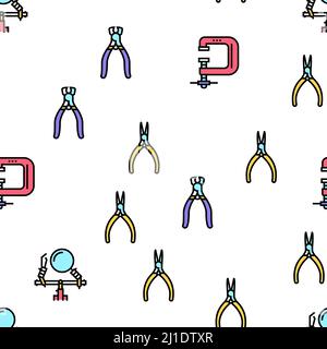 Handmade Jewellery Vector Seamless Pattern Stock Vector