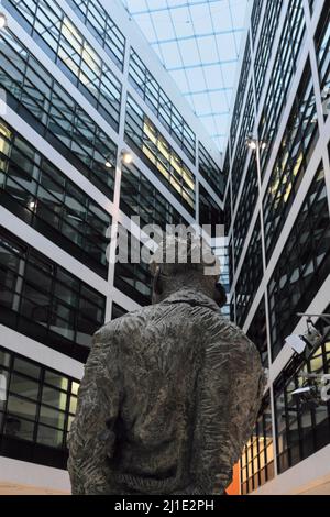 25.01.2022, Germany, Berlin, Berlin - Inner courtyard in the Willy Brandt House, federal headquarters of the Social Democratic Party of Germany (SPD), Stock Photo