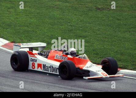 Alain Prost (FRA) McLaren M30 Ford Cosworth Team McLaren Stock Photo