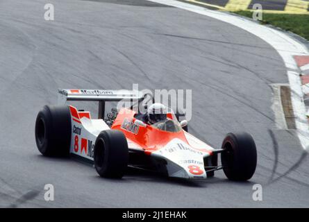 Alain Prost (FRA) McLaren M30 Ford Cosworth Team McLaren Stock Photo