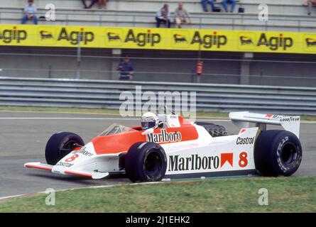 Alain Prost (FRA) McLaren M30 Ford Cosworth Team McLaren Stock Photo