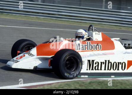 Alain Prost (FRA) McLaren M30 Ford Cosworth Team McLaren Stock Photo