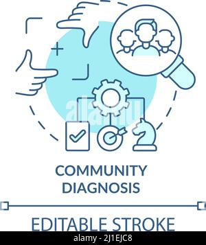 Diagnosis turquoise concept icon Stock Vector Image & Art - Alamy