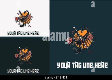 artwork design of scorpion vector illustration Stock Photo