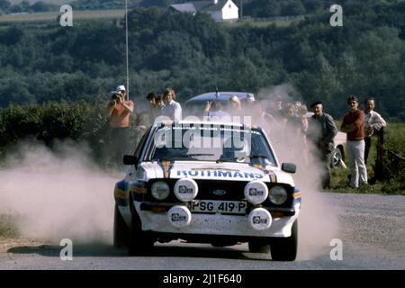 Malcolm Wilson (GBR) Terry Harryman (GBR) Ford Escort RS Gr4 Ford Rothmans Rally Team Malcolm Wilson Motorsport 3rd position Stock Photo