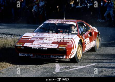 Photo Signée Jean-Claude Andruet - Rallye Lancia 037 Années 80 - Auto Sport