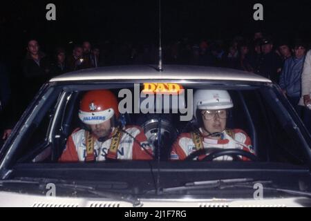 Timo Salonen (FIN) Seppo Harjanne (FIN) Datsun Stock Photo