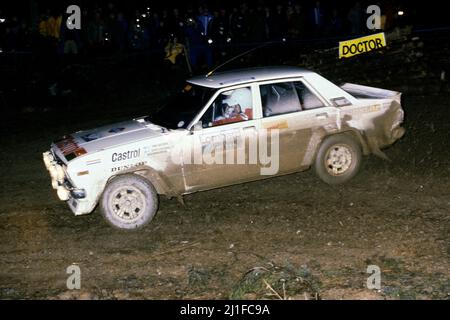 Timo Salonen (FIN) Seppo Harjanne (FIN) Datsun Violet GT Gr4 Stock Photo