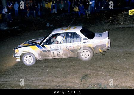 Jimmy McRae (GBR) Ian Grindrod (GBR) Opel Ascona 400 Gr4 Dealer Opel Team Stock Photo