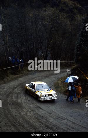 Jimmy McRae (GBR) Ian Grindrod (GBR) Opel Ascona 400 Gr4 Dealer Opel Team Stock Photo