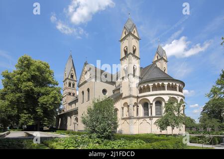 Basilica of St. Castor in Koblenz, Rhineland-Palatinate, Germany Stock Photo