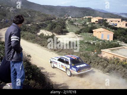 Jimmy McRae (GBR) Ian Grindrod (GBR) Opel Ascona 400 Gr4 Rothmans Opel Team Stock Photo