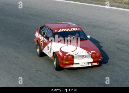 Maurizio Menes Cavalli (ITA) Rinaldo Drovandi (ITA) Alfa Romeo Alfetta GTV6 Div2 Autolodi Stock Photo