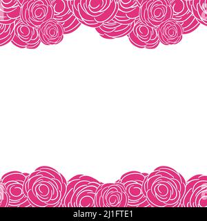Spring illustration with violet tulips. Happy birthday, holiday, celebration, greeting and invitation card. Colorful border, floral banner with Stock Vector