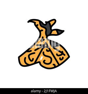 Semazen line color icon. Isolated vector element. Outline pictogram for web page, mobile app, promo Stock Vector
