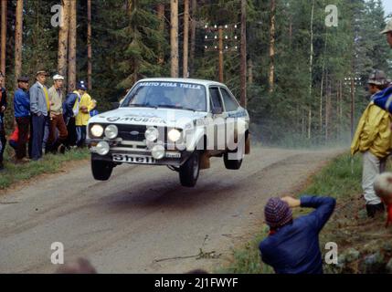 Ari Vatanen (FIN) Terry Harryman (GBR) Ford Escort RS Gr4 MCD/Mobira Stock Photo