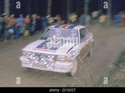 Ari Vatanen (FIN) Terry Harryman (GBR) Opel Ascona 400 Gr4 Rothmans Opel Team Stock Photo