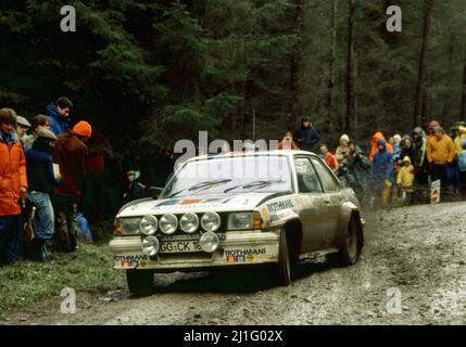 Jimmy McRae (GBR) Ian Grindrod (GBR) Opel Ascona 400 Gr4 Rothmans Opel Team Stock Photo