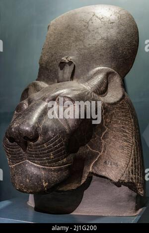 Head of the goddess Sekhmet, Luxor Museum Stock Photo