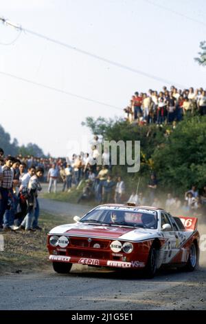 Michele Cinotto (ITA) Sergio Cresto (USA) Lancia Rally 037 GrB Tre ...