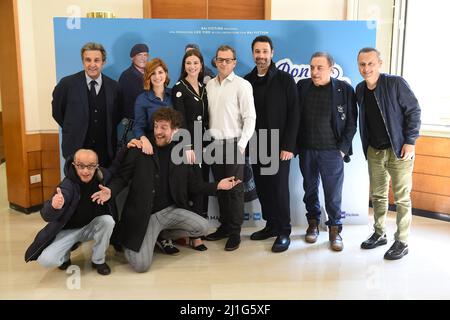 Rome, Italy. 25th Mar, 2022. The cast during Don Matteo 13 tv series photocall  in Rome, Italy, March 25th,  2022.  (Credit : Alamy news/Massimo Insabato) Credit: massimo insabato/Alamy Live News Stock Photo