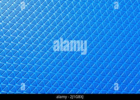 Texture of blue non-slip rubber mat, may be used as background Stock Photo