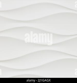 New beautiful wall, gypsum background with white patterns, after repair Stock Photo