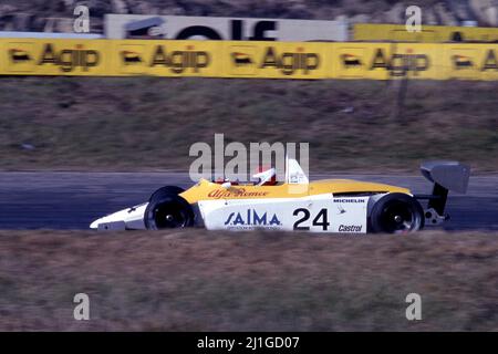 Pierluigi Martini (ITA) Ralt Rt3 Alfa Romeo Novamotor Team Pavesi Stock Photo