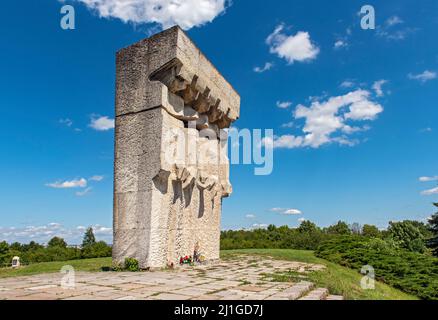 Plaszow labor and concentration camp memorial, Krakow, Poland Stock Photo