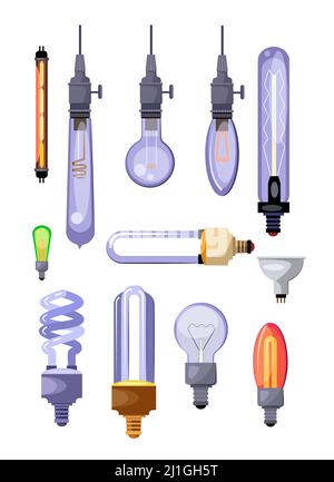 Set of saving energy bulbs Stock Vector Image & Art - Alamy