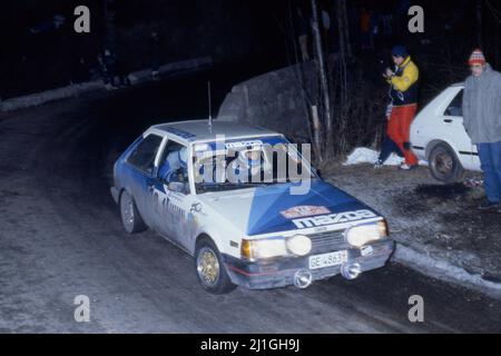 Alain Beauchef (fra) Daniel Brichot (fra) Mazda 323 Gra Mazda Rally 