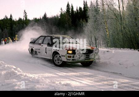 Michele Mouton (FRA) Fabrizia Pons (ITA) Audi Quattro GrB Stock Photo