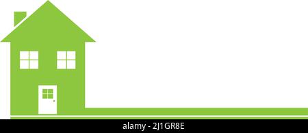 Green House Logo Stock Vector