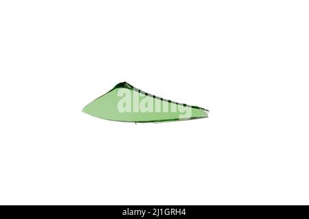 green shard glass isolated on white background. High quality photo Stock Photo