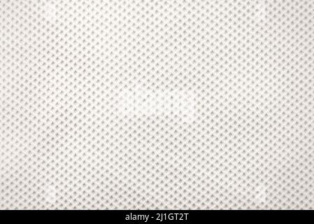 Background from mesh white fabric. Light shade material with small lines. pattern Stock Photo