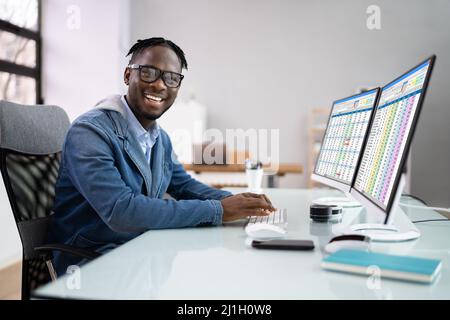 Professional Data Analyst And Medical Billing Coding Women Stock Photo