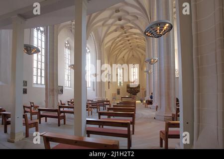 Interior view of St. Petri Pauli Church in Lutherstadt Eisleben, Saxony-Anhalt, Germany Stock Photo