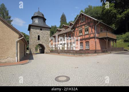Knights Gate in Stolberg im Harz, Saxony-Anhalt, Germany Stock Photo