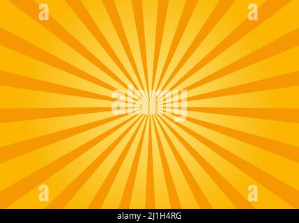 sun burst background with yellow orange rays Stock Vector