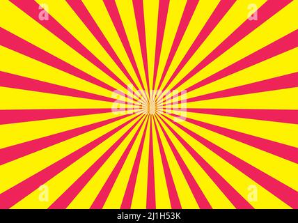 retro sunburst yellow with pink background Stock Vector Image & Art - Alamy