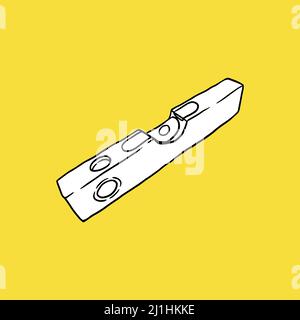 Spirit Level Icon, Sketch and Vintage style. Stock Vector
