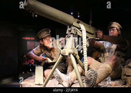 New Zealand, Wellington - January 11 2020: the view of Gallipoli exhibition, Te Papa Museum on January 11 2020 in Wellington, New Zealand. Stock Photo