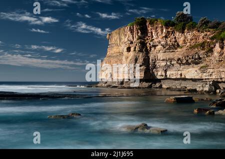 Cliff of the Skillion in Terrigal at the famous CEntral Coast. Stock Photo